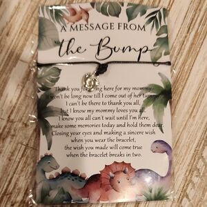 Black Cord Bracelet with Silver Charm